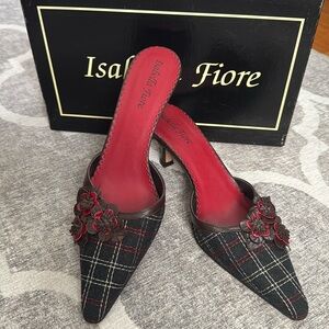 Exquisite Isabella Fiore vintage mules 6.5 Made in Italy